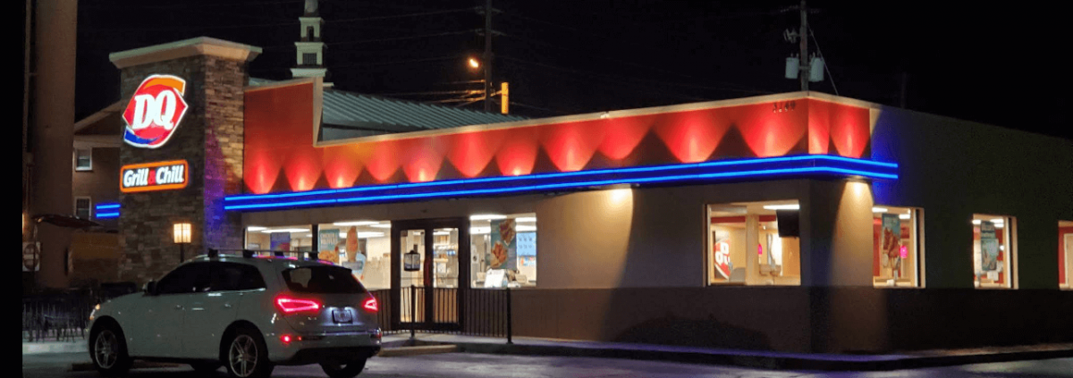Dairy Queen at night